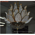 LAITING American Country Style Arbre Feuille Chandelier K9 Lampadario Cristal Luminaire Lotus Suspendus Lampes LT-71001